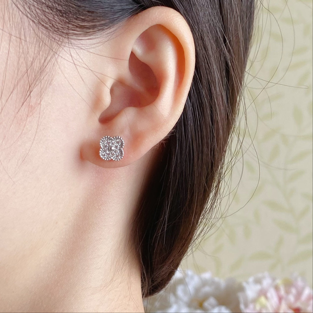 Noble Vintage Alhambra Diamonds Earrings