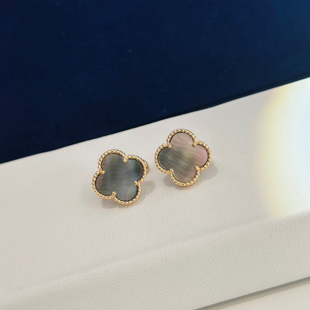 Noble Vintage Alhambra Grey Earrings