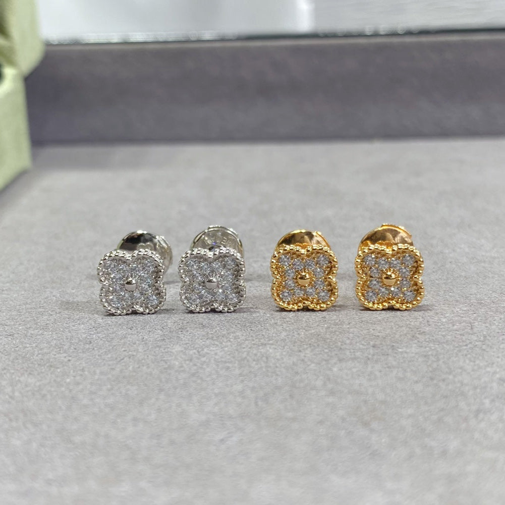 Noble Vintage Alhambra Diamonds Earrings