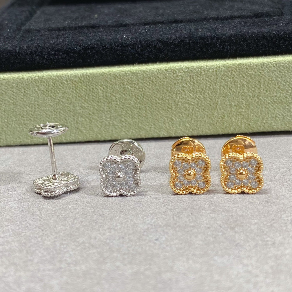 Noble Vintage Alhambra Diamonds Earrings
