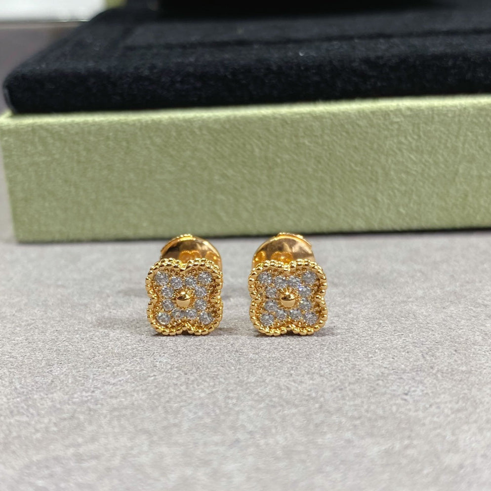 Noble Vintage Alhambra Diamonds Earrings