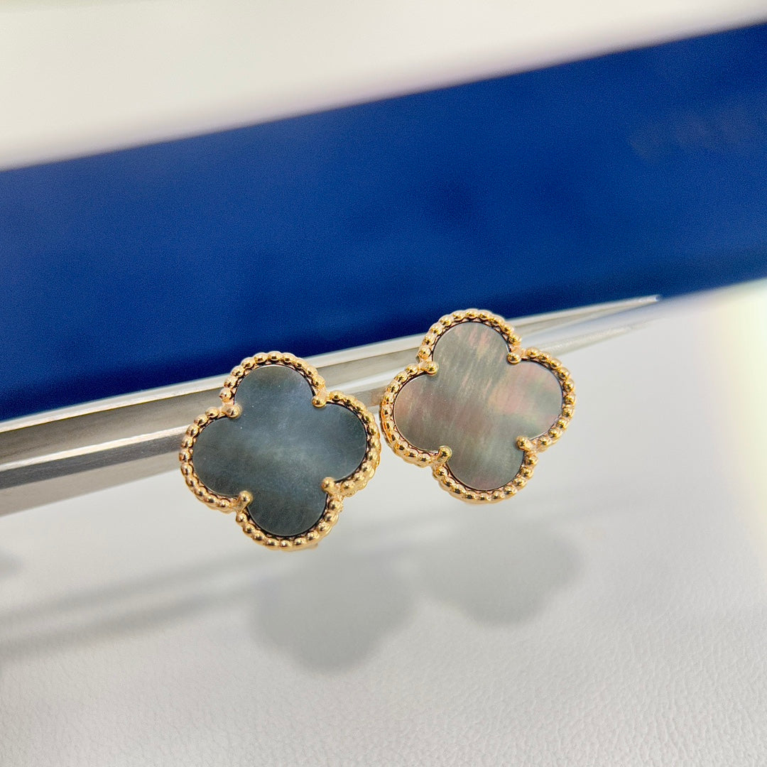 Noble Vintage Alhambra Grey Earrings