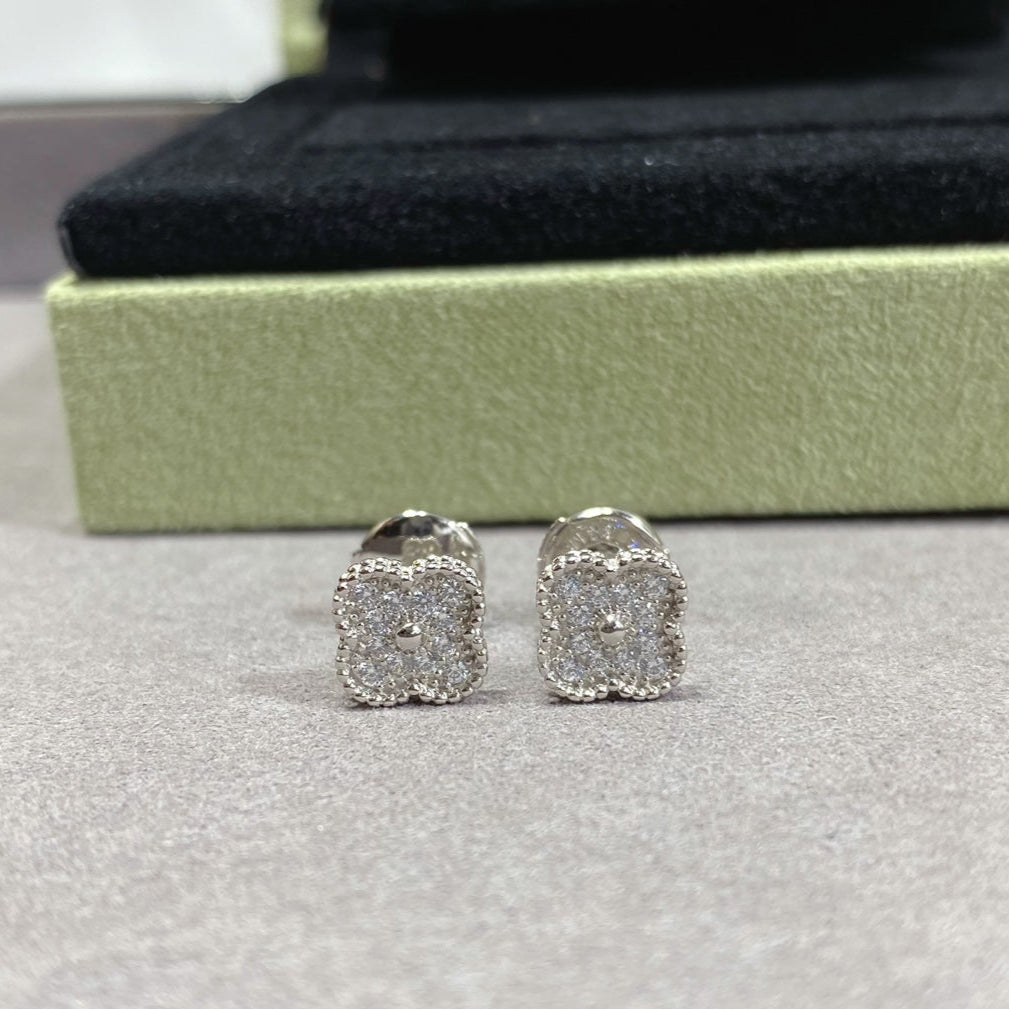 Noble Vintage Alhambra Diamonds Earrings