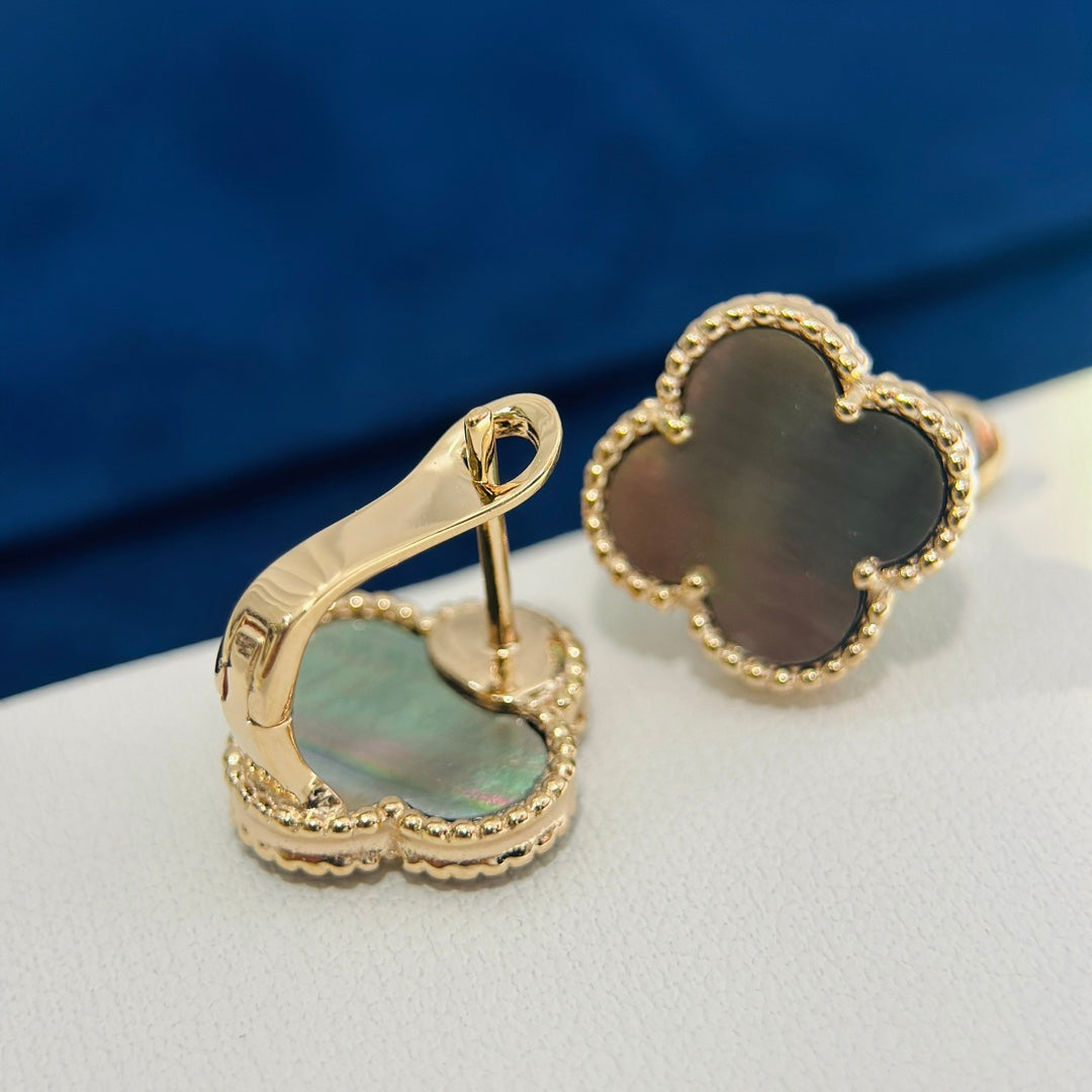 Noble Vintage Alhambra Grey Earrings