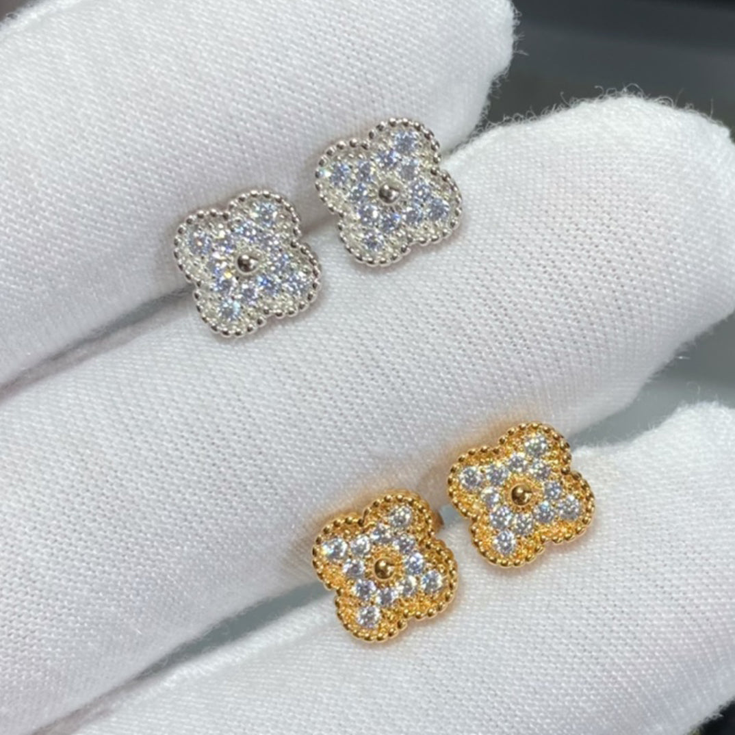 Noble Vintage Alhambra Diamonds Earrings
