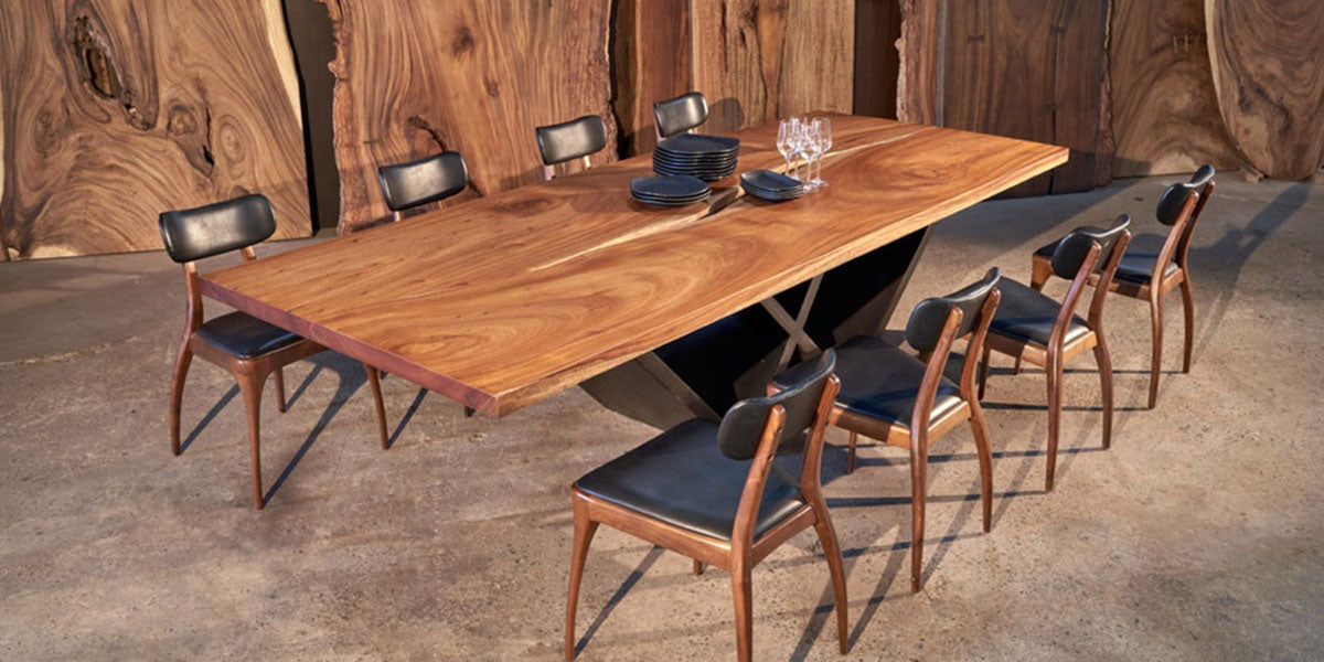 Living Edge Virgo Handcrafted Dining Table