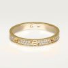 18K Love Diamond-Paved 3mm Ring