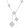 18K Magic Alhambra Six Motifs Diamonds Necklace
