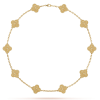 18K Vintage Alhambra 10 Motifs Necklace