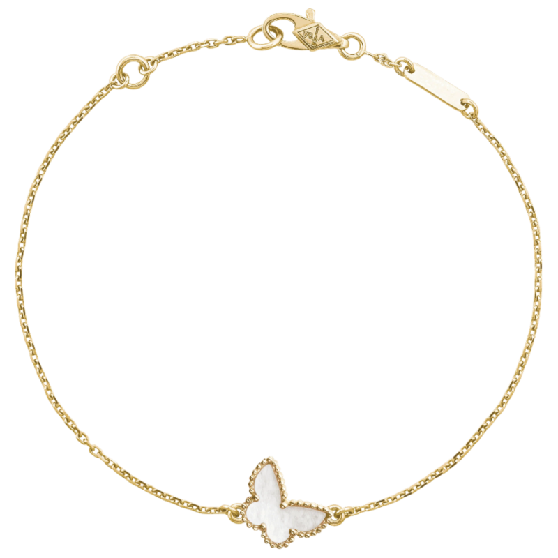 18K Lucky Alhambra Butterfly Pendant Bracelet