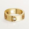 18K Love Wedding Three Diamonds Ring