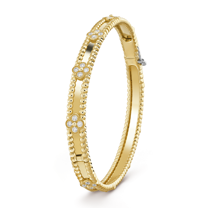 18K Perlée Sweet Clovers Small Bracelet