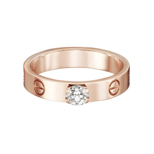 18K Love Solitaire Ring