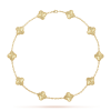 18K Vintage Alhambra 10 Motifs Necklace