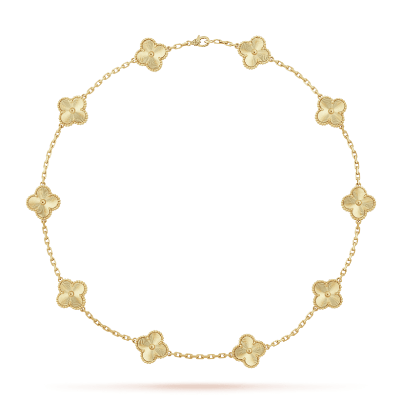 18K Vintage Alhambra 10 Motifs Necklace