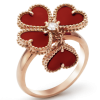 18K Sweet Alhambra Effeuillage Ring