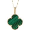 18K Magic Alhambra Malachite Necklace