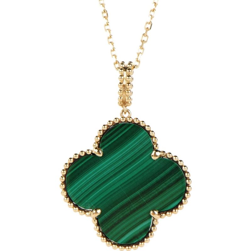 18K Magic Alhambra Malachite Necklace