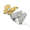 18K Two Butterfly Between the Finger Ring