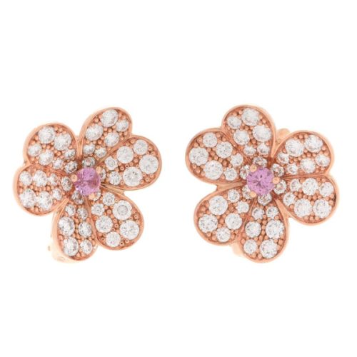 Noble Frivole Pink Sapphire Earrings Luxury Women