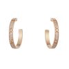 18k Love Pave Diamonds Earrings