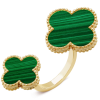 18K Magic Alhambra Malachite Ring