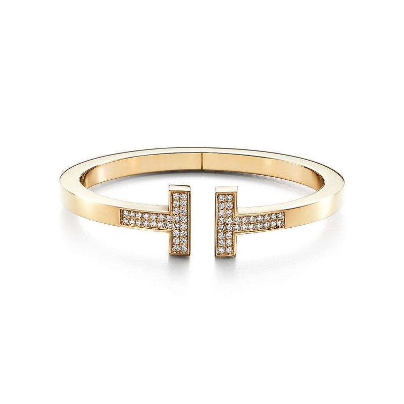 Noble T Diamond Square Bracelet