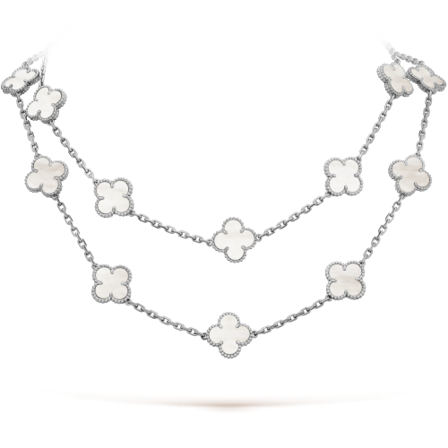 18K Vintage Alhambra 20 Motifs Long Necklace