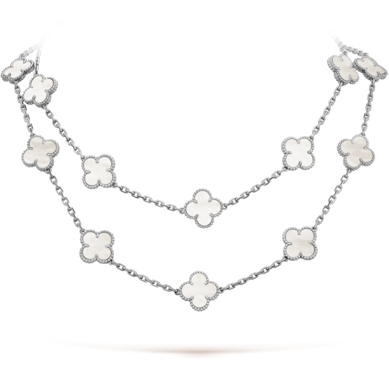 18K Vintage Alhambra 20 Motifs Long Necklace