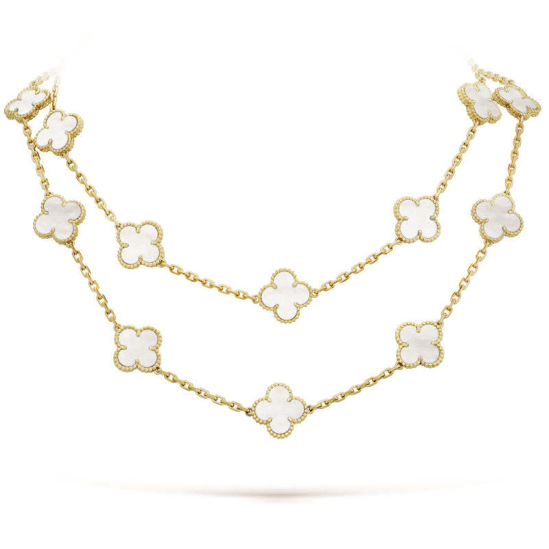 18K Vintage Alhambra 20 Motifs Long Necklace