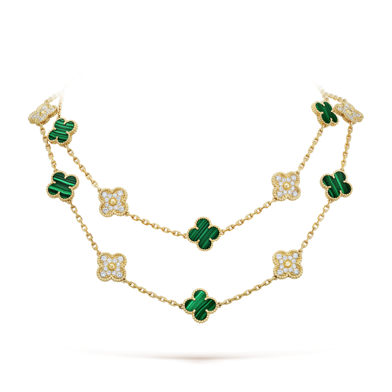 18K Vintage Alhambra 20 Motifs Long Necklace