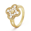 18K Vintage Alhambra Diamonds Ring