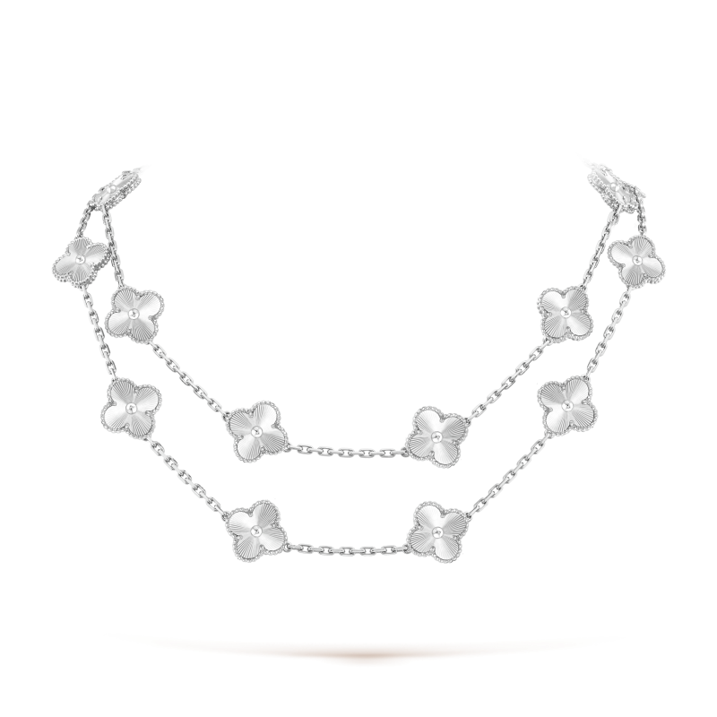 18K Vintage Alhambra 20 Motifs Long Necklace