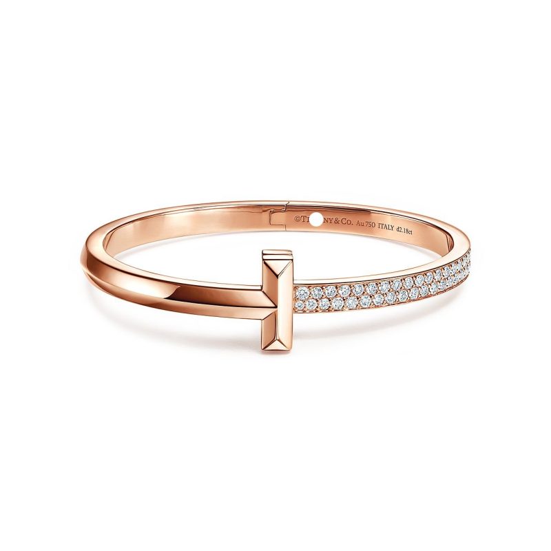 Noble T1 Wide Diamond Hinged Bracelet