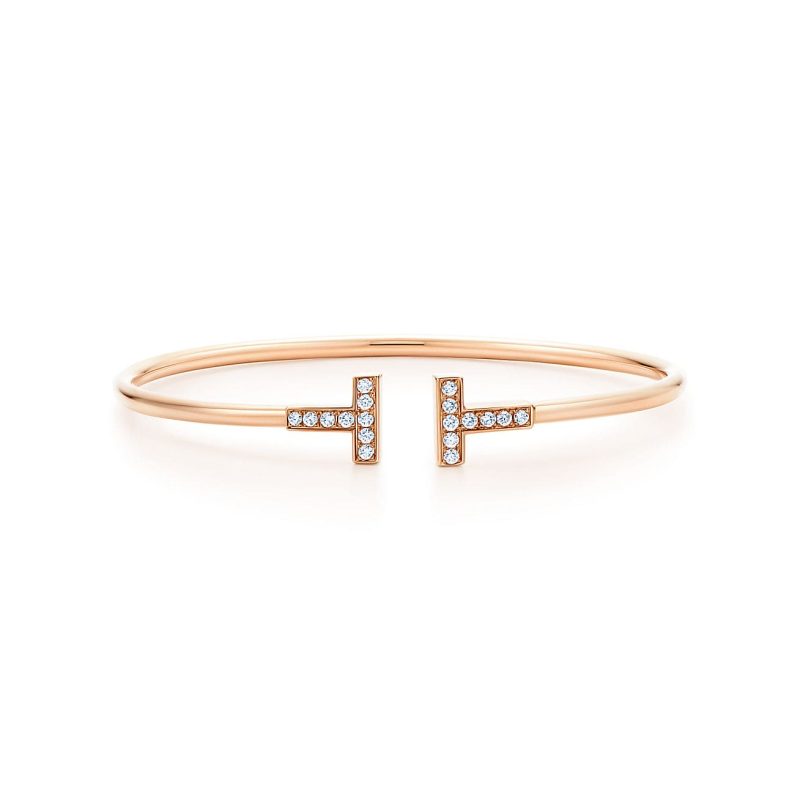 Noble T Diamond Wire Bracelet