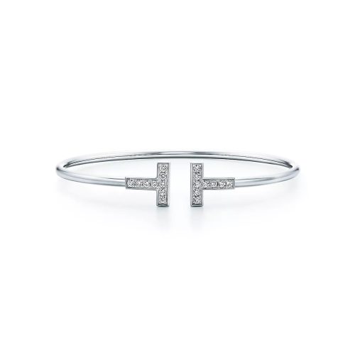 Noble T Diamond Wire Bracelet