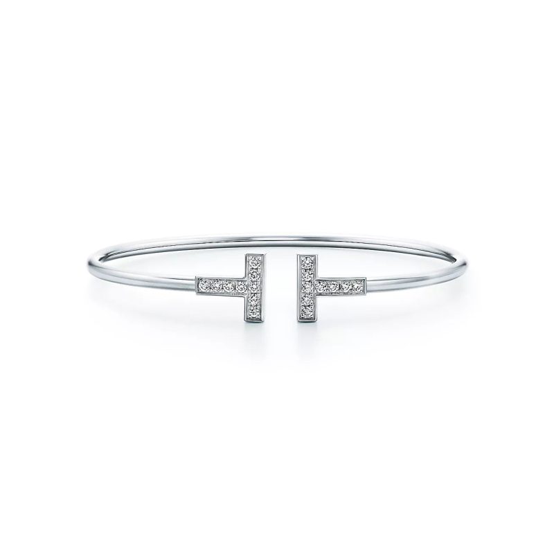 Noble T Diamond Wire Bracelet