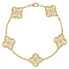 18K Vintage Alhambra Diamonds Bracelet