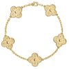 18K Vintage Alhambra Five Motifs Bracelet