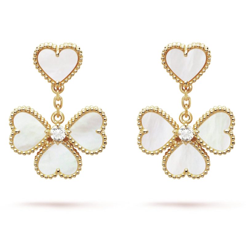18k Sweet Alhambra Effeuillage Earrings