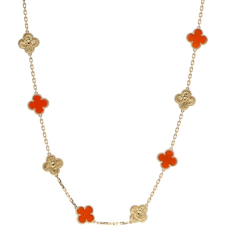 18K Vintage Alhambra 20 Motifs Long Necklace