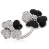 18K Cosmos Between the Finger Diamond Ring