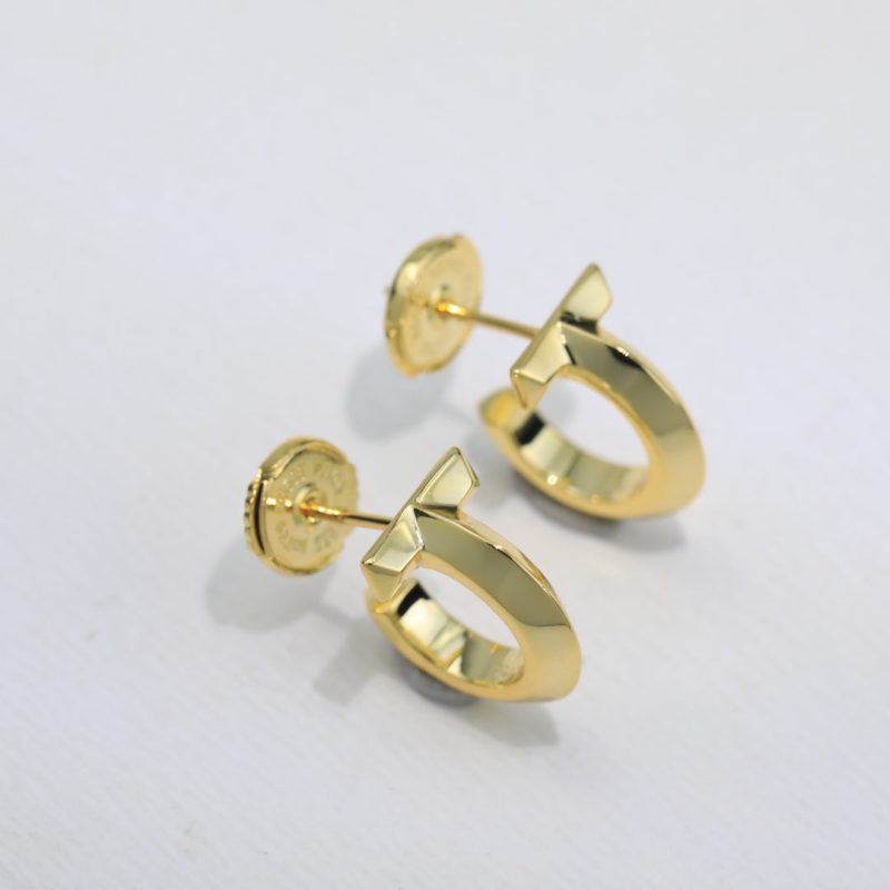 Noble T Hoop Earrings