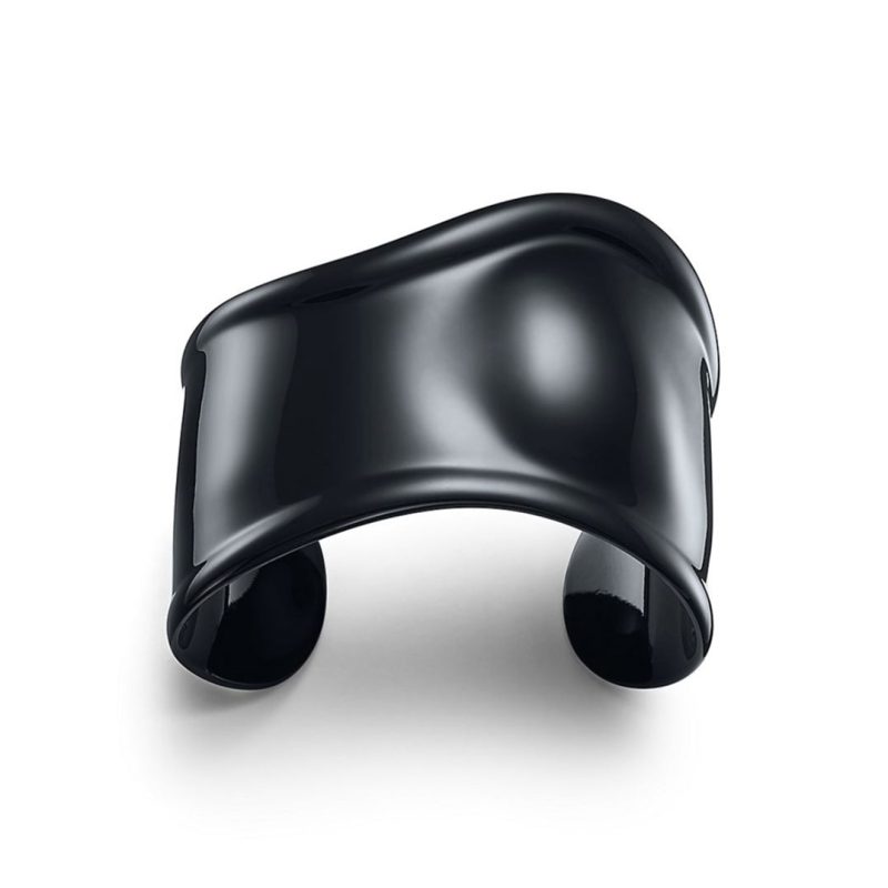 Noble Elsa Peretti Small Bone Cuff Black Bracelet