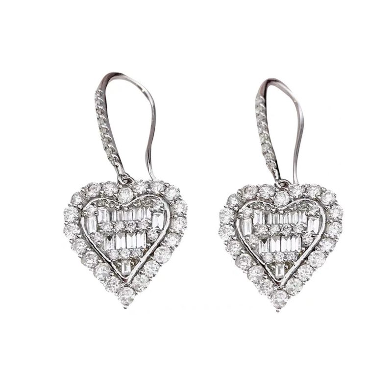 Noble T Heart Diamonds Earrings